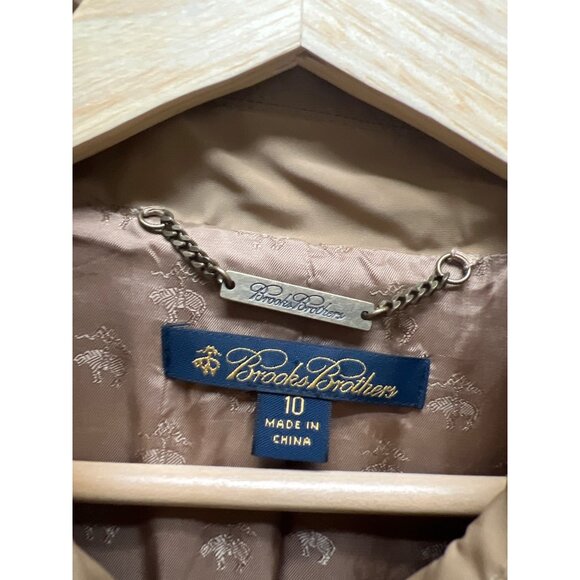 Brooks Brothers Tan Mid Length Trench Coat - Picture 5 of 9